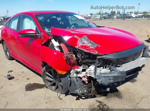 2HGFC1F32LH680946 2020 HONDA CIVIC Red Widok z przodu