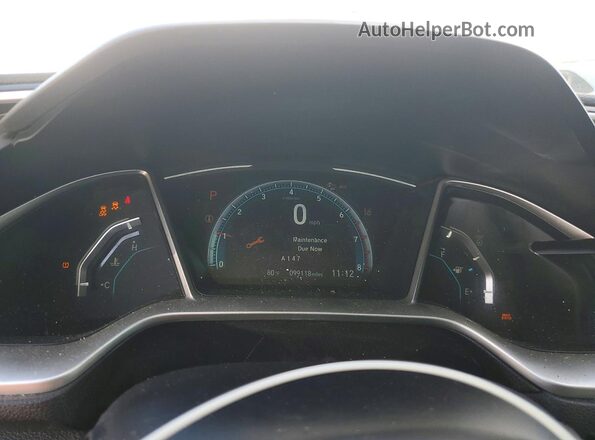 2HGFC1F72MH705025 2021 HONDA CIVIC White Вид щитка приладів