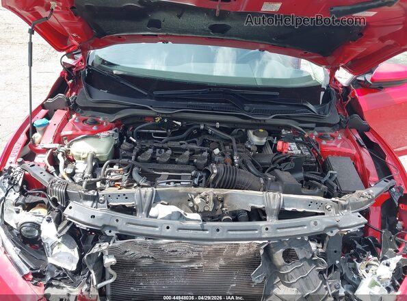 2HGFC1F77MH706297 2021 HONDA CIVIC Red უკანა ხედი