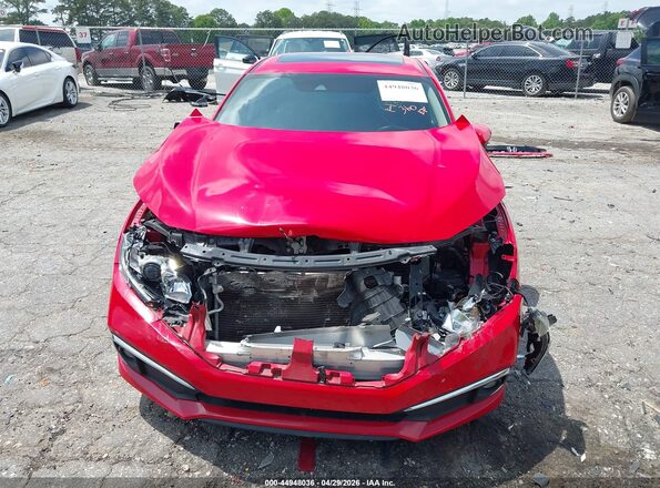 2HGFC1F77MH706297 2021 HONDA CIVIC Red უკანა სალონის ხედი