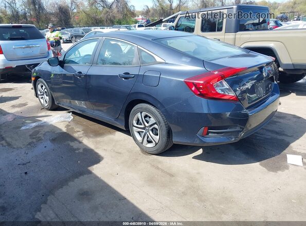 2HGFC2F51JH526345 2018 HONDA CIVIC Черный Задняя левая четверть