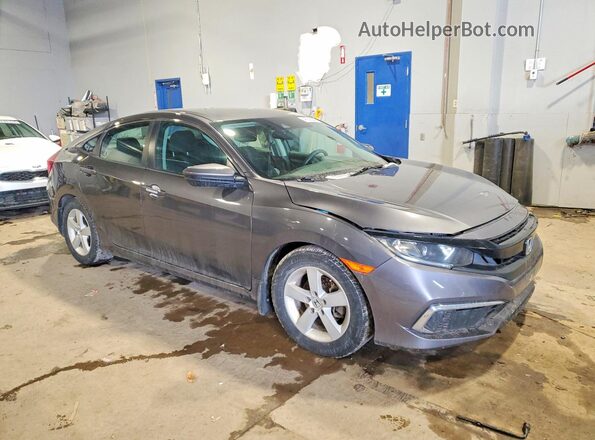 2HGFC2F51MH007185 2021 HONDA CIVIC Угольный Передняя правая четверть