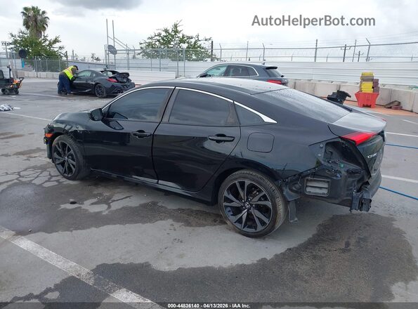 2HGFC2F53JH513452 2018 HONDA CIVIC Черный Задняя левая четверть