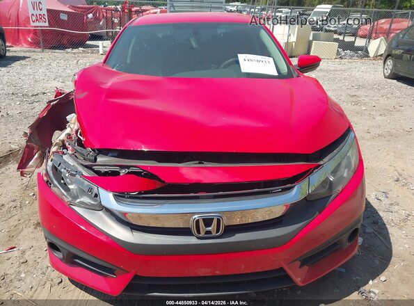 2HGFC2F55GH562449 2016 HONDA CIVIC Red Instrument cluster view
