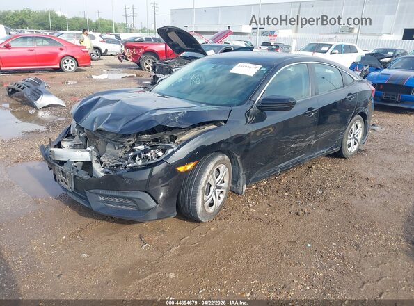 2HGFC2F57HH524366 2017 HONDA CIVIC Black Առջևի ձախ երեք քառորդ տեսարան