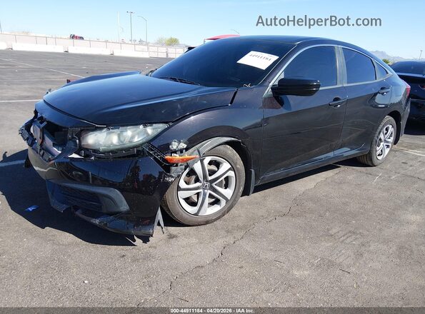 2HGFC2F58GH562641 2016 HONDA CIVIC Black Առջևի ձախ երեք քառորդ տեսարան