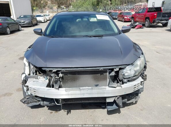2HGFC2F59HH557899 2017 HONDA CIVIC Gray უკანა სალონის ხედი