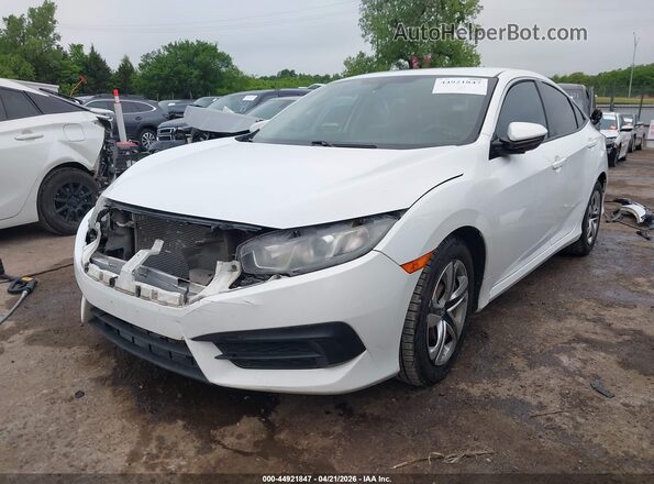 2HGFC2F59JH583263 2018 HONDA CIVIC Белый Передняя левая четверть