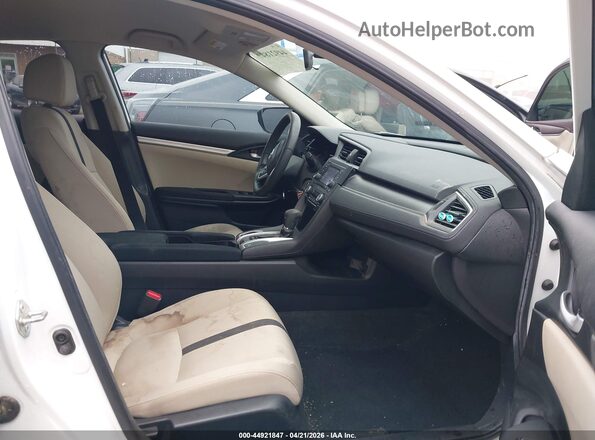 2HGFC2F59JH583263 2018 HONDA CIVIC Белый Вид салона спереди