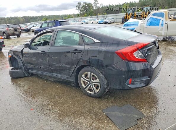 2HGFC2F5XGH544593 2016 HONDA CIVIC Black Tył lewy