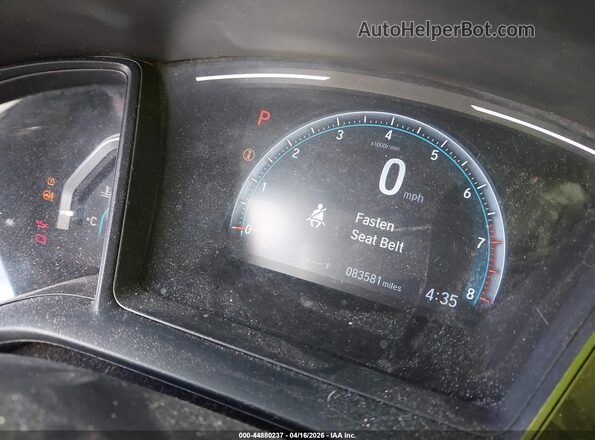 2HGFC2F60KH561906 2019 HONDA CIVIC Blue Հետևի նստատեղերի տեսք