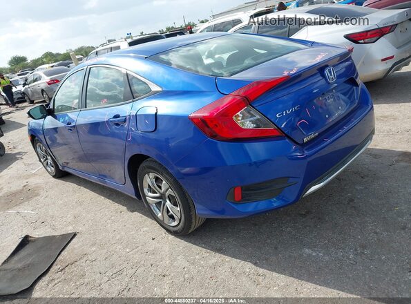 2HGFC2F60KH561906 2019 HONDA CIVIC Blue Հետևի ձախ