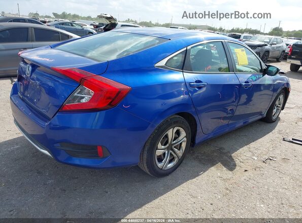 2HGFC2F60KH561906 2019 HONDA CIVIC Blue Հետևի աջ