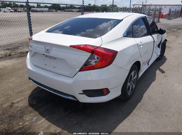 2HGFC2F60KH597790 2019 HONDA CIVIC White Задня права чверть