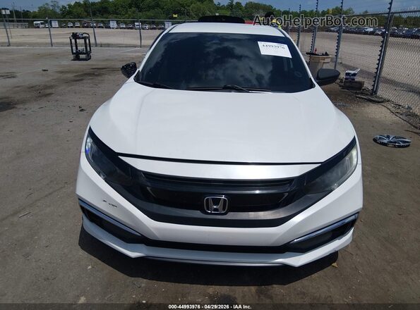 2HGFC2F60KH597790 2019 HONDA CIVIC White Вид щитка приладів