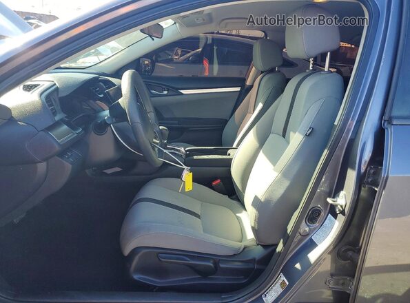 2HGFC2F61LH540080 2020 HONDA CIVIC Gray წინა სალონის ხედი