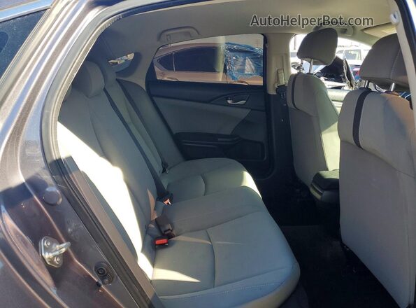 2HGFC2F61LH540080 2020 HONDA CIVIC Gray უკანა სავარძლების ხედი