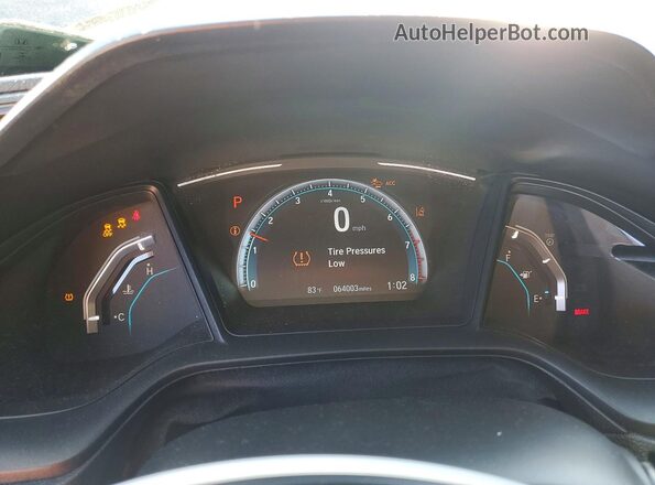 2HGFC2F61LH540080 2020 HONDA CIVIC Gray ხელსაწყოთა პანელის ხედი