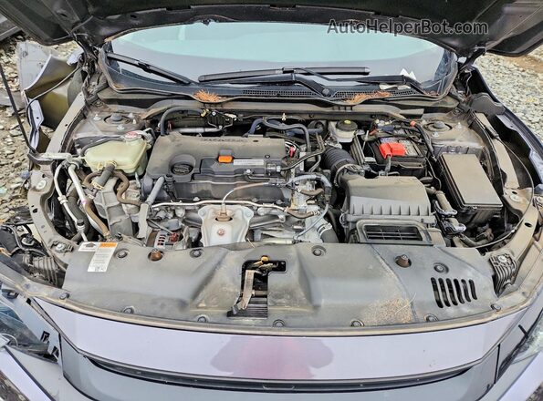 2HGFC2F61MH529095 2021 HONDA CIVIC Gray უკანა სალონის ხედი