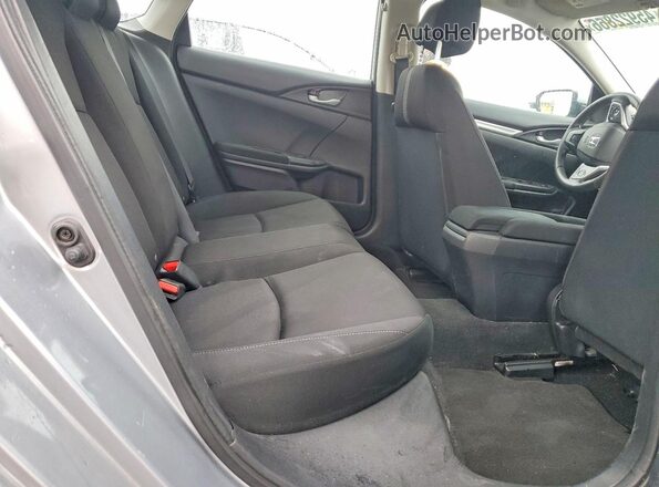 2HGFC2F62KH570168 2019 HONDA CIVIC Silver უკანა სავარძლების ხედი