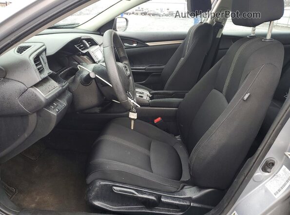 2HGFC2F62KH570168 2019 HONDA CIVIC Silver წინა სალონის ხედი