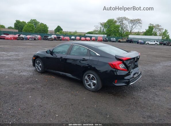 2HGFC2F62KH576049 2019 HONDA CIVIC Черный Задняя левая четверть