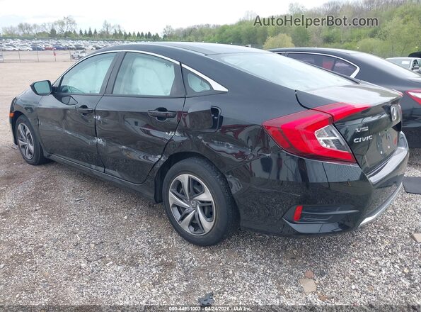 2HGFC2F62LH504172 2020 HONDA CIVIC Black უკანა მარცხენა