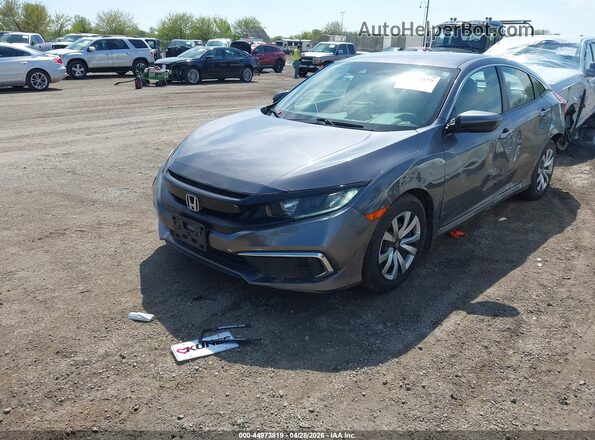 2HGFC2F62LH521831 2020 HONDA CIVIC Gray Առջևի ձախ երեք քառորդ տեսարան