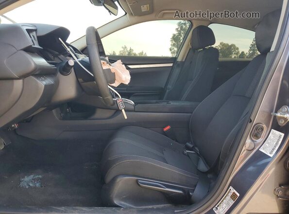 2HGFC2F64KH513079 2019 HONDA CIVIC Gray წინა სალონის ხედი