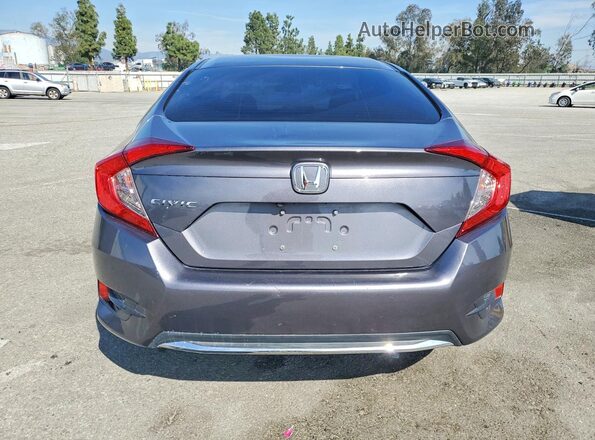 2HGFC2F64KH513079 2019 HONDA CIVIC Gray უკანა ხედი