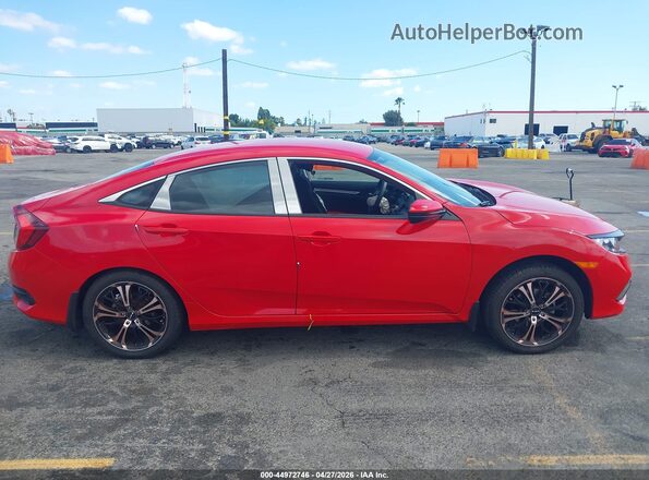 2HGFC2F64LH595106 2020 HONDA CIVIC Red Widok wnętrza z tyłu