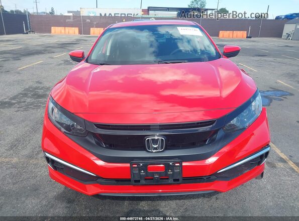 2HGFC2F64LH595106 2020 HONDA CIVIC Red Widok zestawu wskaźników