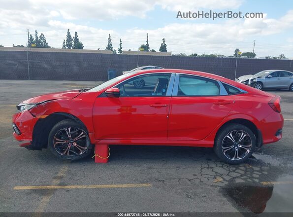 2HGFC2F64LH595106 2020 HONDA CIVIC Red Widok wnętrza 360 stopni