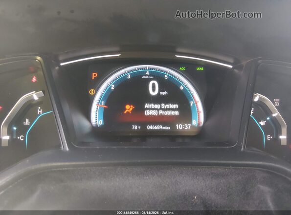 2HGFC2F65LH557626 2020 HONDA CIVIC Серый Вид задних сидений