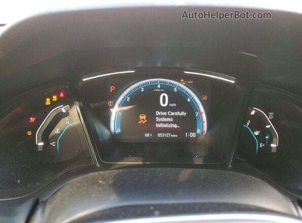 2HGFC2F65LH568271 2020 HONDA CIVIC White Вид щитка приладів