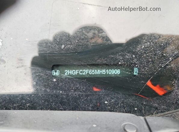 2HGFC2F65MH510906 2021 HONDA CIVIC Charcoal Engine compartment view