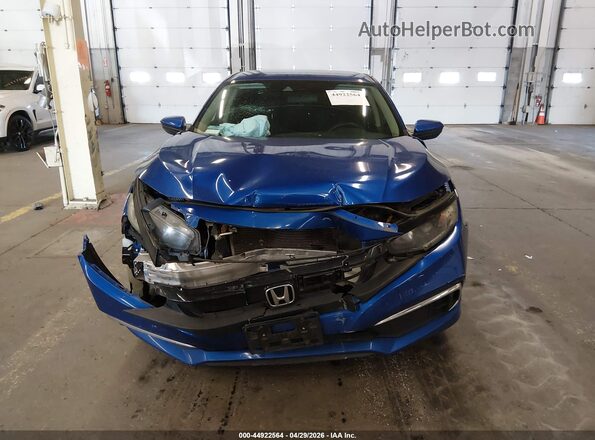 2HGFC2F65MH524644 2021 HONDA CIVIC Blue Instrument cluster view