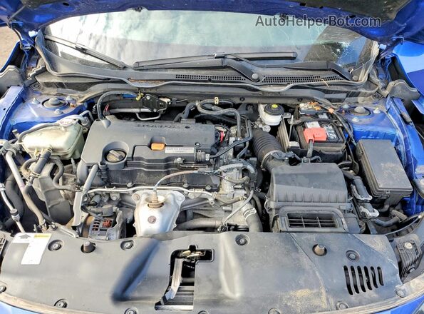 2HGFC2F66LH596144 2020 HONDA CIVIC Blue Rear interior view
