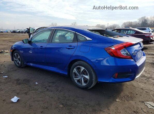 2HGFC2F66LH596144 2020 HONDA CIVIC Blue Rear left