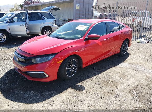 2HGFC2F67KH604265 2019 HONDA CIVIC Red Передня ліва чверть