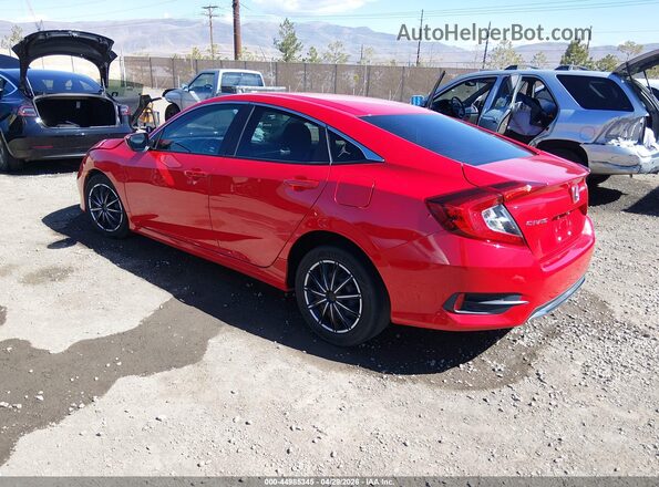 2HGFC2F67KH604265 2019 HONDA CIVIC Red Задня ліва чверть