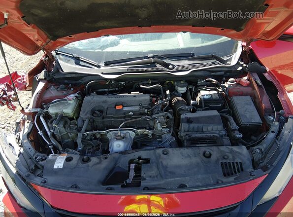 2HGFC2F67KH604265 2019 HONDA CIVIC Red Вид ззаду