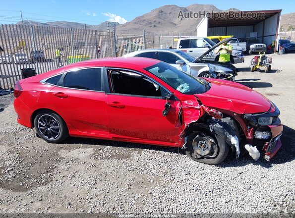 2HGFC2F67KH604265 2019 HONDA CIVIC Red Вид задньої частини салону
