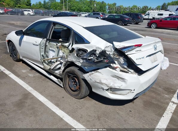 2HGFC2F68KH606333 2019 HONDA CIVIC White Trasero izquierdo