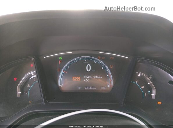 2HGFC2F69KH558647 2019 HONDA CIVIC Silver Вид задніх сидінь