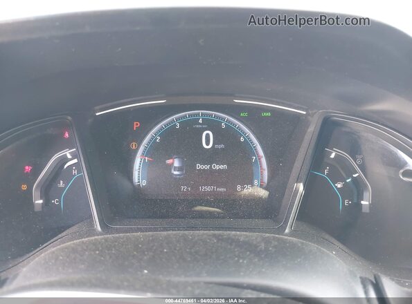 2HGFC2F69KH600198 2019 HONDA CIVIC Black Հետևի նստատեղերի տեսք