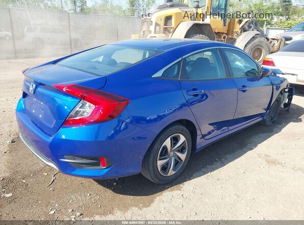 2HGFC2F69KH600489 2019 HONDA CIVIC Blue Trasero derecho
