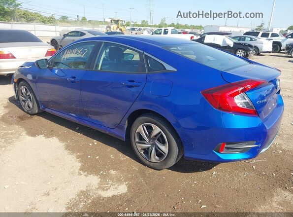 2HGFC2F69KH600489 2019 HONDA CIVIC Blue Trasero izquierdo