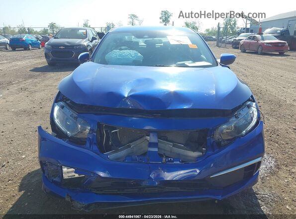 2HGFC2F69KH600489 2019 HONDA CIVIC Blue Vista interior trasera