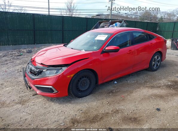 2HGFC2F69MH540894 2021 HONDA CIVIC Red Առջևի ձախ երեք քառորդ տեսարան